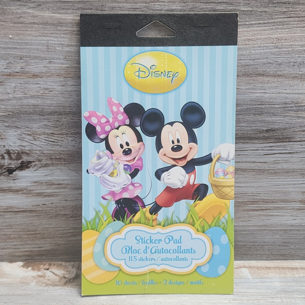 Disney Mickey Minnie Mouse Easter Sticker Pad 115 Stickers American Greetings